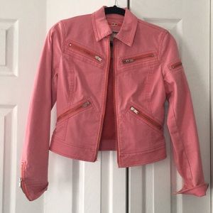 Denim Jacket- Pink
